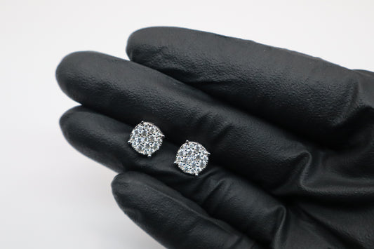 925S & VVS Moissanite Clustered Earrings