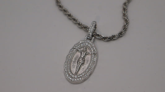 925S & VVS Moissanite Jesus Pendant
